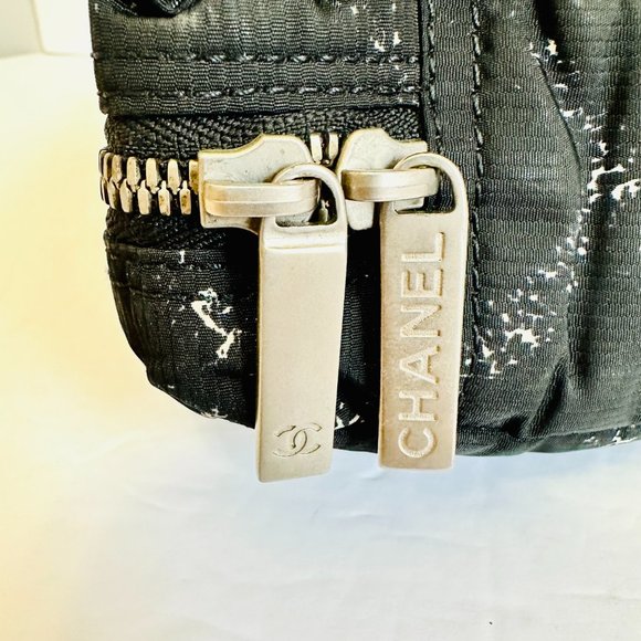 AUTHENTIC CHANEL TRAVEL LINE LIGNE BRIEFCASE WITH POUCH 5934332 MADE IN ITALY - Picture 14 of 16